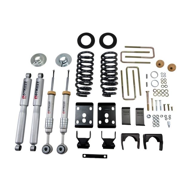 BELLTECH 908SP LOWERING KITS Front And Rear Complete Kit W/ Street Performance Shocks 2004-2008 Ford F150 (2WD (All Cabs)) 2 in. F/5 in. R drop W/ Street Performance Shocks
