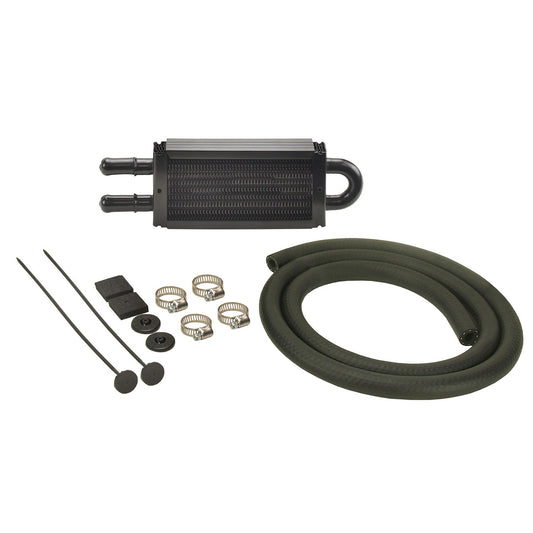Derale 2 Pass 8" Series 7000 Copper/Aluminum Power Steering Kit with Mount Brackets 13213