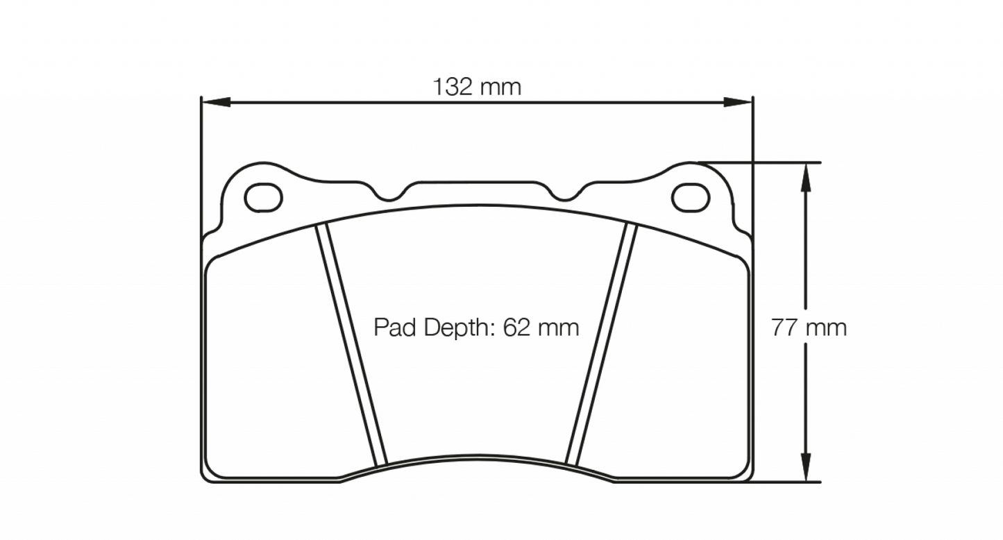 PAGID Racing Pagid Brembo Ferrari 430 Challenge & Scuderia, 458 Italia, 599 GTB Fiorano & McLaren 570S, 650S, 675LT, MP4-12C Front Brake Pad Set 8091-RSL19