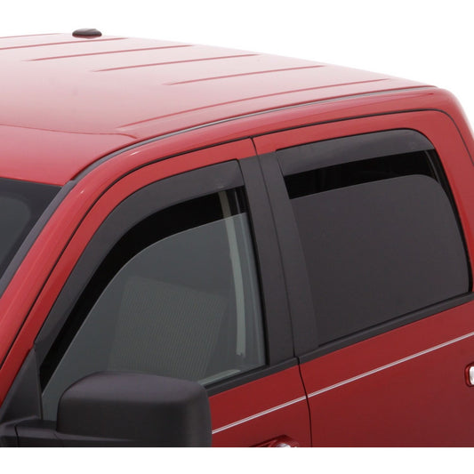 Auto Ventshade 894061 Low Profile Dark Smoke Ventvisor Side Window Deflector 4-pc Set For 15-22 Ford F-15017-22 F-250/F-350/F-450 Supercab