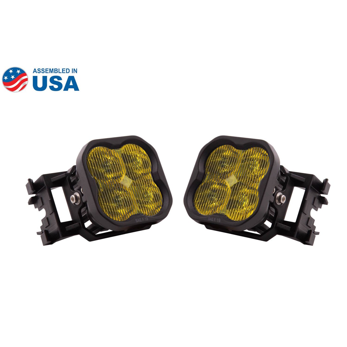 Diode Dynamics - SS3 Type X LED Fog Light Kit Pro Yellow SAE Fog DD6550