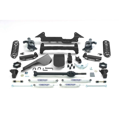 Fabtech 6" PERF SYS W/PERF SHKS 03-08 HUMMER H2 SUV/SUT 4WD W/RR COIL SPRINGS K5000