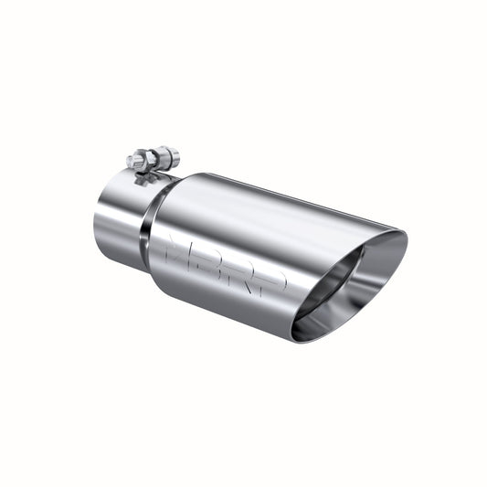 MBRP Exhaust Tip; 4in. O.D.; Dual Wall Angled; 3in. inlet; 10in. length; T304 T5156