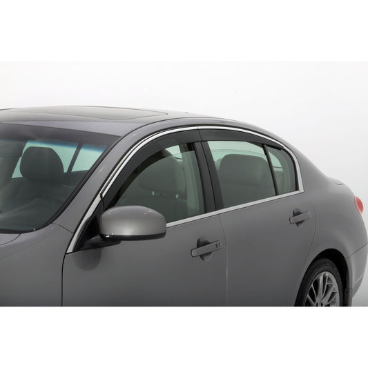 Auto Ventshade 794006 Low Profile Ventvisor Side Window Deflector With Chrome Trim 4-Piece Set For 2001-2006 Lexus LS430