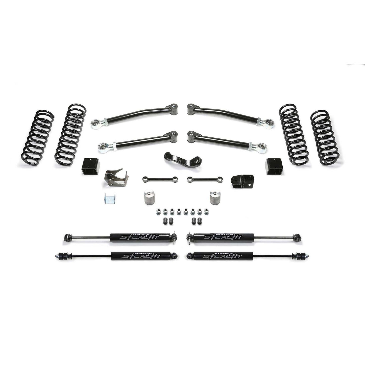 Fabtech 3" TRAIL W/ STEALTH 2007-18 JEEP JK 2-DOOR K4089M