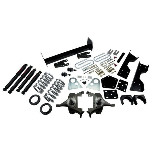 BELLTECH 817ND LOWERING KITS Front And Rear Complete Kit W/ Nitro Drop 2 Shocks 1994-1999 Dodge Ram 1500 (Std Cab V8 Auto Trans Only) 4 in. or 5 in. F/6 in. or 7 in. R drop W/ Nitro Drop II Shocks