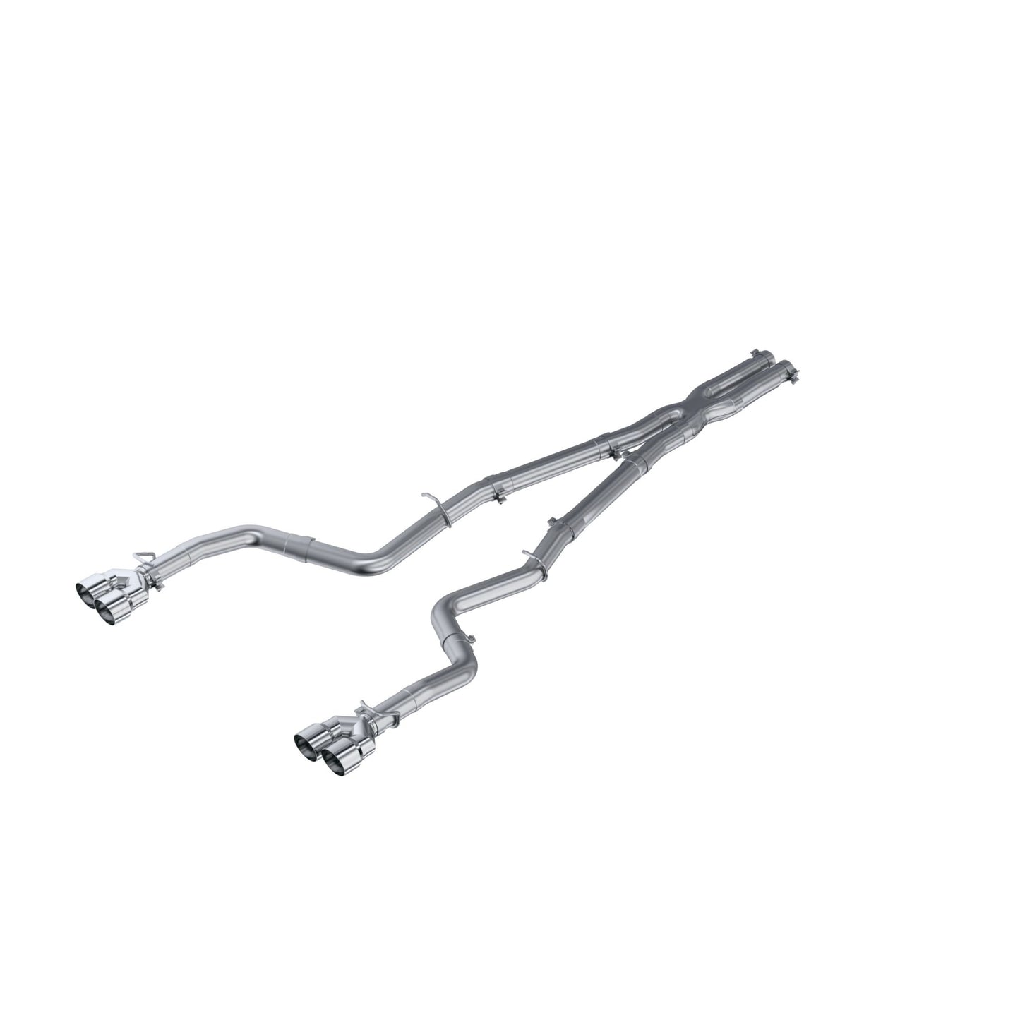 MBRP Exhaust 3in. Cat Back; Dual Rear; Quad Tips S7116AL