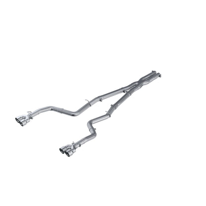 MBRP Exhaust 3in. Cat Back; Dual Rear; Quad Tips S7116AL