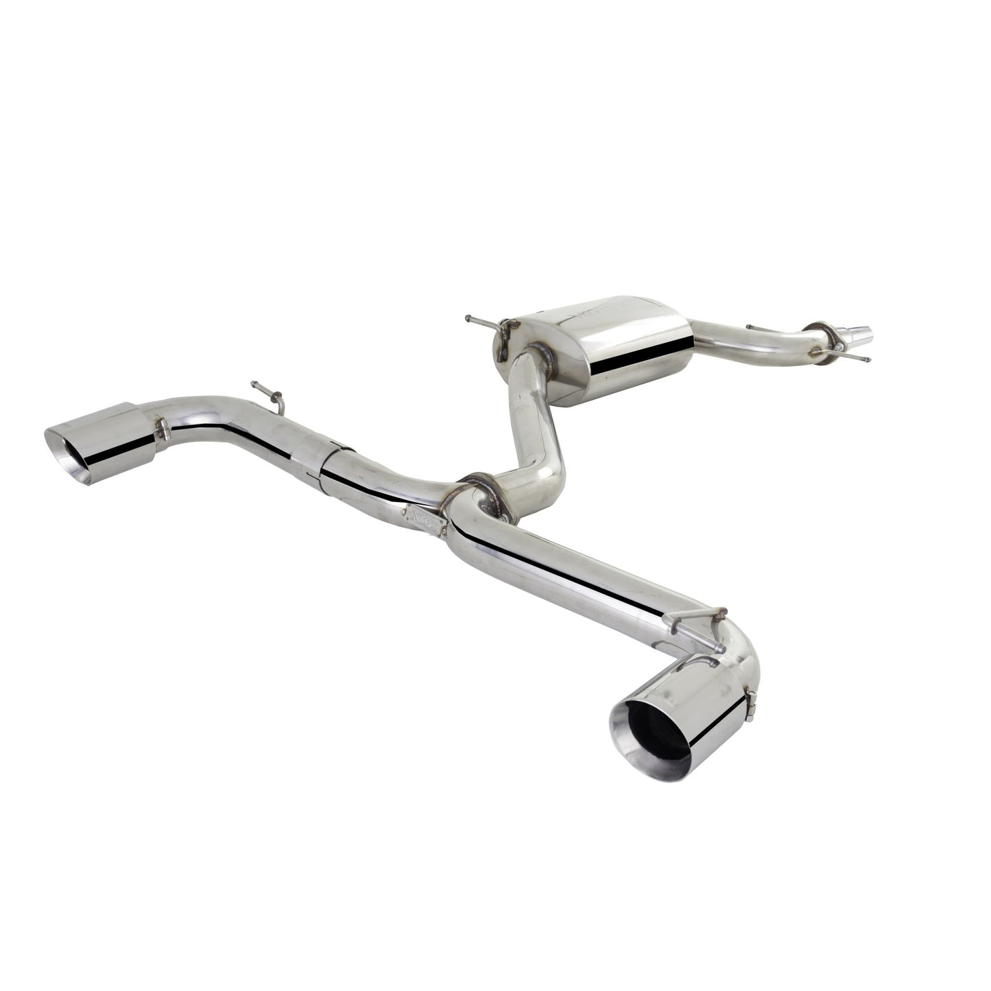 XFORCE Volkswagen Golf Gti MK VI 2008-2013(EU) 2009-2014(US) Stainless Steel 3" Cat-Back System With Varex Muffler; Exhaust System Kit ES-VW06-VMK-CBS