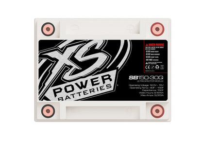 XS Power Batteries 12V Powersports Super Bank Capacitor Modules - M6 Terminal Bolts Included 3000 Max Amps SB150-30Q