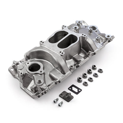 Speedmaster 1-147-002 Fits Chevy SBC 350 LowRise 1957-95 (Non Egr) Intake Manifold Machine Polished
