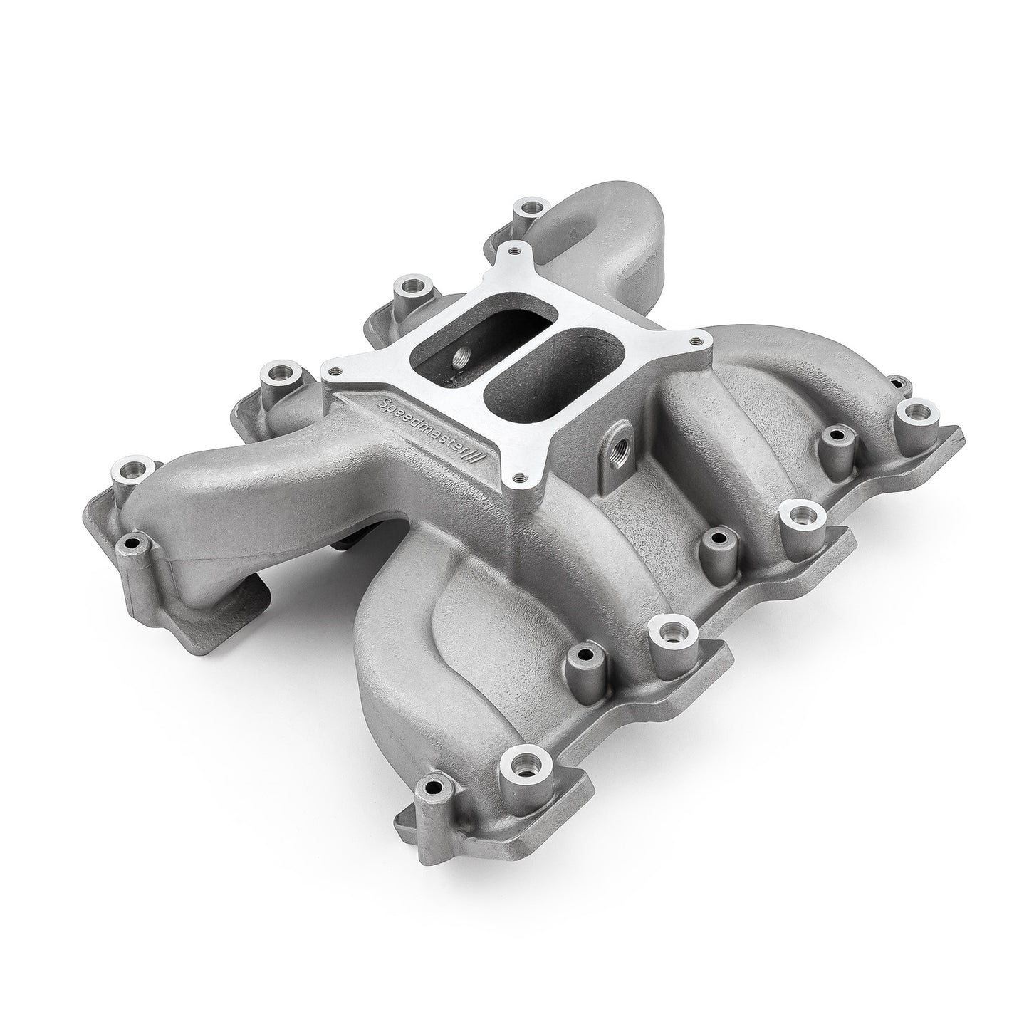 Speedmaster 1-147-105-01 Fits Chevy GM LS3 MidRise Air Dual Plane 4150 Carby Manifold [Satin]