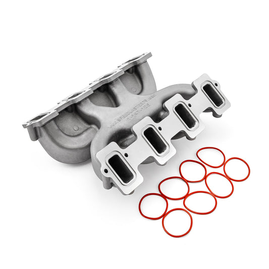 Speedmaster 1-147-105-01 Fits Chevy GM LS3 MidRise Air Dual Plane 4150 Carby Manifold [Satin]