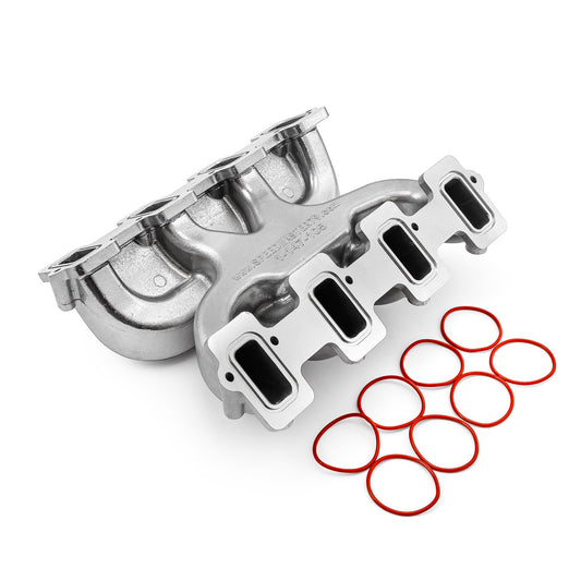 Speedmaster 1-147-105-02 Fits Chevy GM LS3 MidRise Air Dual Plane 4150 Carby Manifold [Machine Polished]