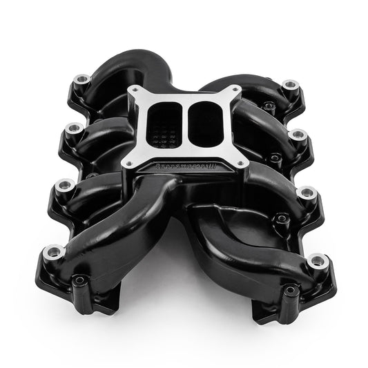 Speedmaster 1-147-105-03 Fits Chevy GM LS3 MidRise Air Dual Plane 4150 Carby Manifold [Black]
