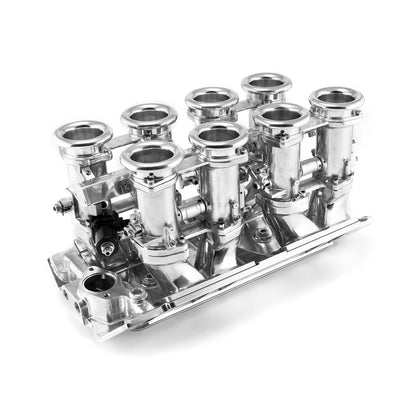 Speedmaster 1-148-001 Fits Chevy BBC 454 Downdraft 8 Stack EFI Intake Manifold System Complete Polished