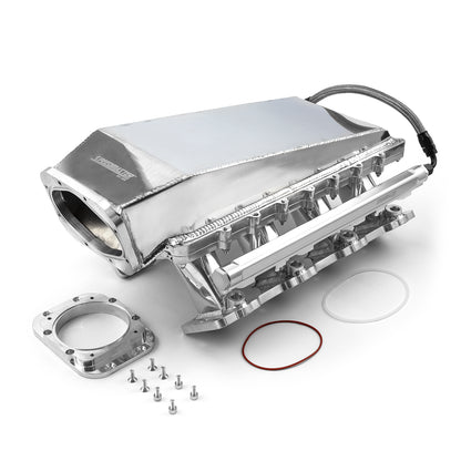 Speedmaster 1-148-050 Fits Chevy GM LS1 2pc Fabricated Ram Air 98mm 4 Bolt EFI Intake Manifold Polished