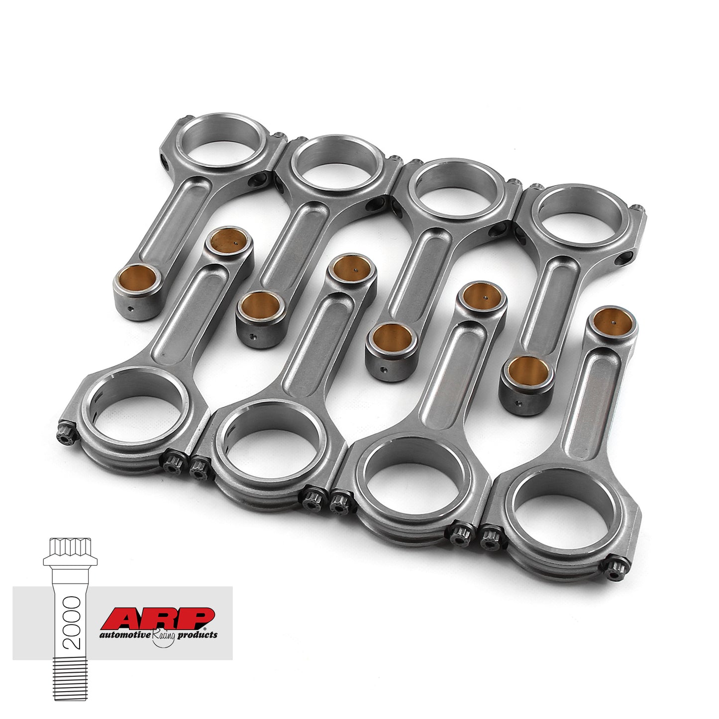 Speedmaster 1-274-036 I Beam Pro 6.385" 2.200" .990" 4340 Connecting Rods Fits Chevy BBC 454 W/ ARP 2000