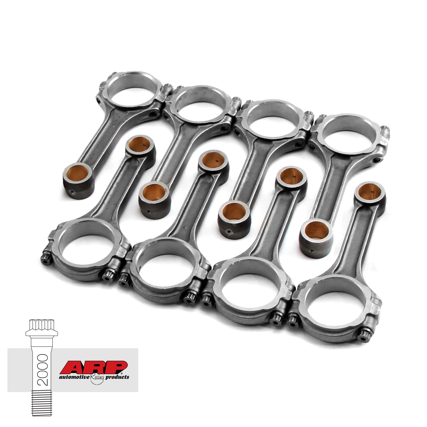 Speedmaster 1-274-011 I Beam 6.200" 2.100" .927" 5140 Connecting Rods Fits Chevy SBC 350 W/ ARP 2000