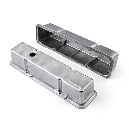 Speedmaster 1-314-001-01 Fits Chevy SBC 350 Aluminum Valve Covers Tall W/Hole [Polished]
