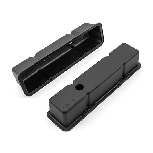 Speedmaster 1-314-001-03 Fits Chevy SBC 350 Aluminum Valve Covers Tall W/Hole [Black]