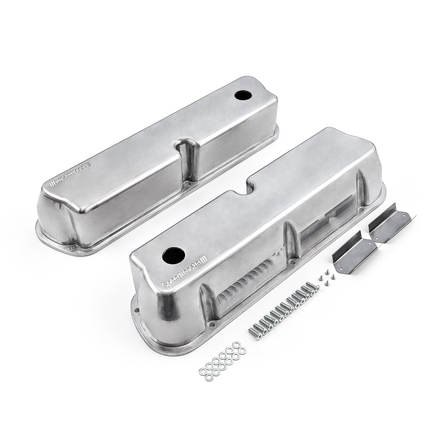 Speedmaster 1-314-004-01 Fits Ford SB 289 302 351 Windsor Aluminum Valve Covers [Polished]
