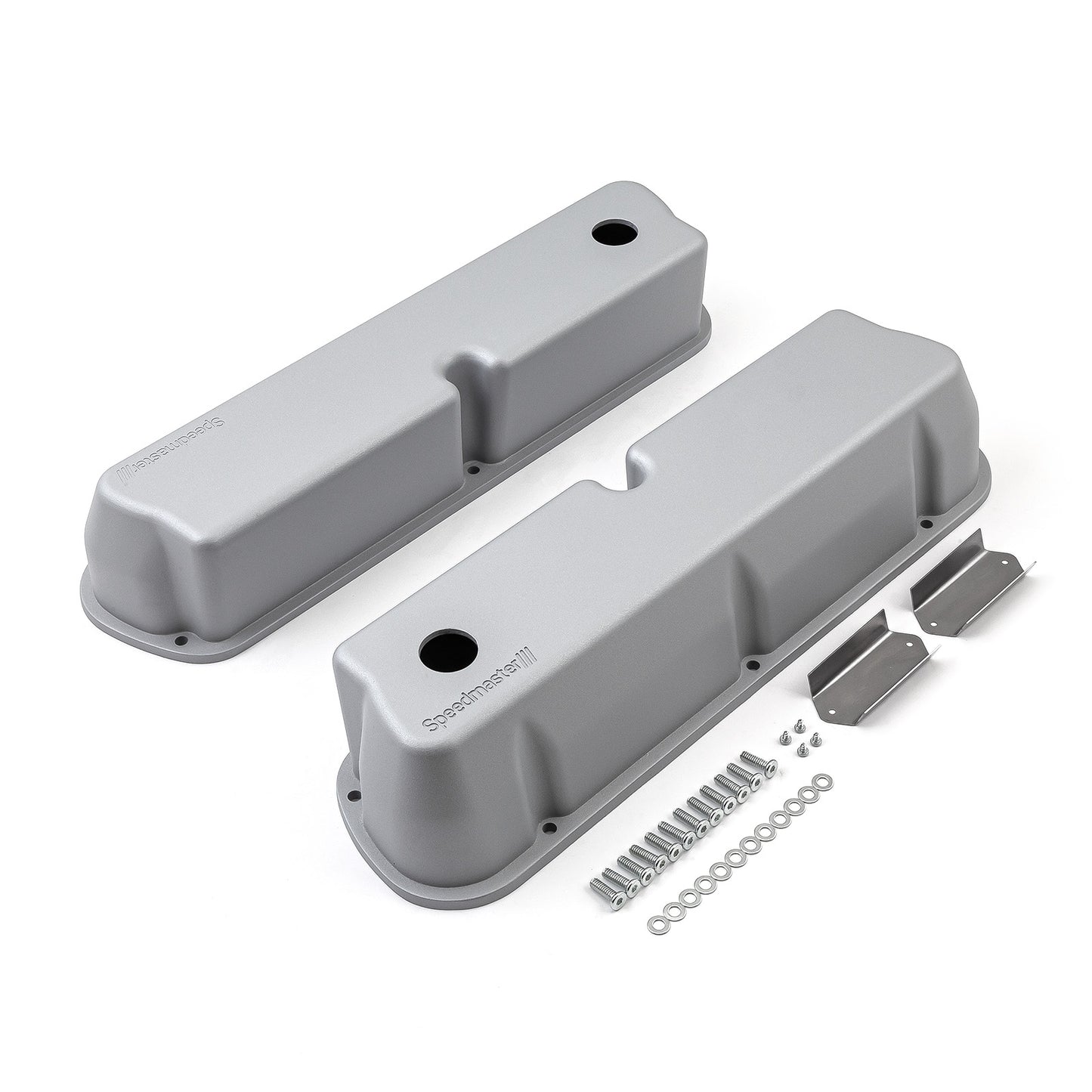 Speedmaster 1-314-004-02 Fits Ford SB 289 302 351 Windsor Aluminum Valve Covers [Silver]