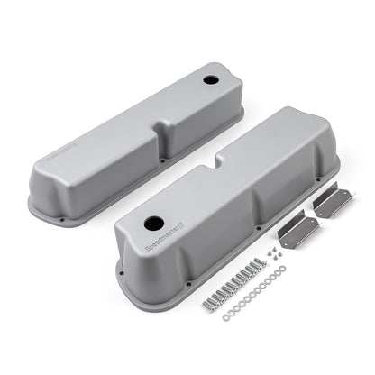 Speedmaster 1-314-004-02 Fits Ford SB 289 302 351 Windsor Aluminum Valve Covers [Silver]