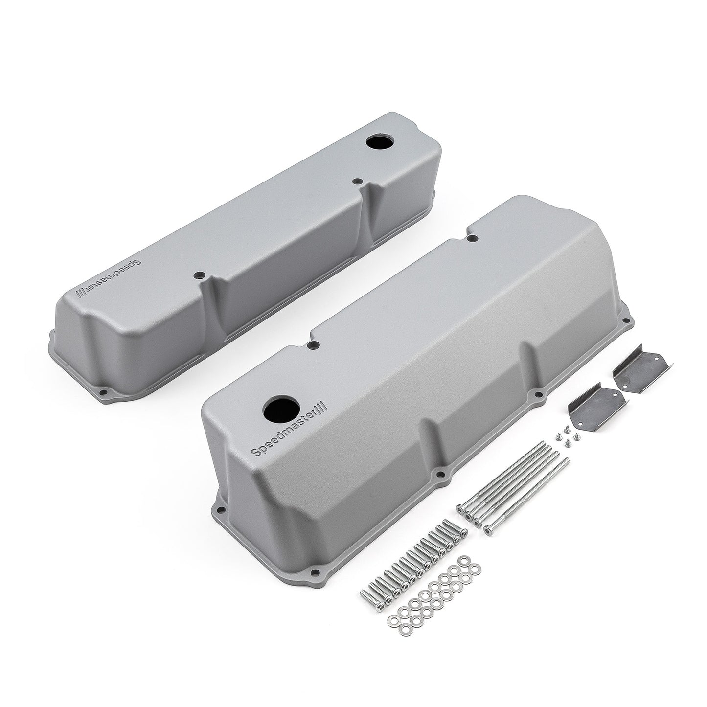 Speedmaster 1-314-005-02 Fits Ford 302 351C Cleveland Aluminum Valve Covers [Silver]