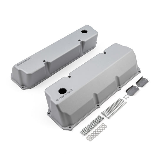 Speedmaster 1-314-005-02 Fits Ford 302 351C Cleveland Aluminum Valve Covers [Silver]
