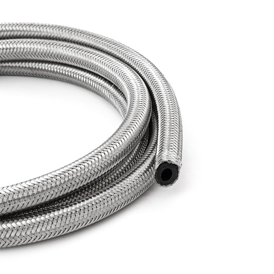 Speedmaster 1-339-001-04 -4 AN Braided Stainless Steel Hose Line [15 Ft. Length]