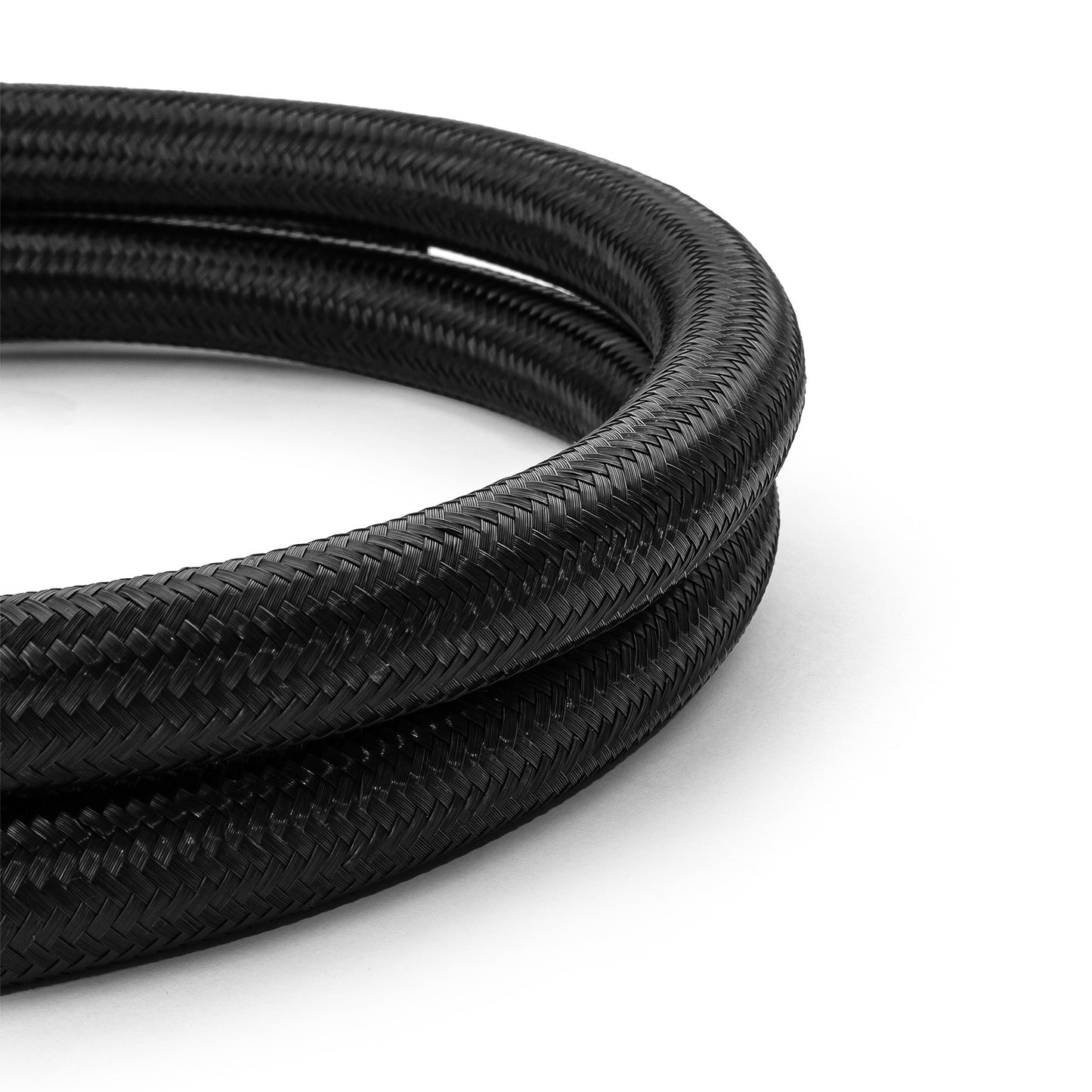Speedmaster 1-339-011-04 -12 AN Braided Black Nylon Hose Line [15 Ft. Length]