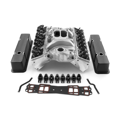 Speedmaster 1-435-001 Fits Chevy SBC 350 Angle Cylinder Head Top End Engine Combo Kit [Hydraulic Flat Tappet]