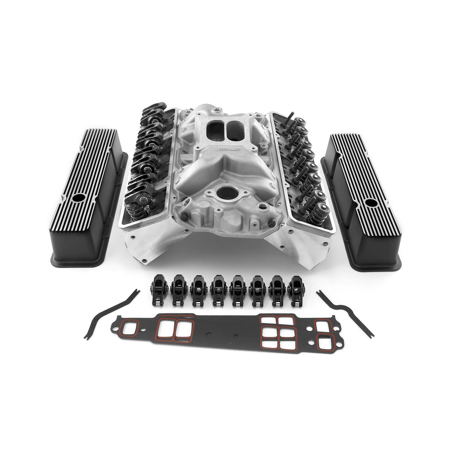 Speedmaster 1-435-002 Fits Chevy SBC 350 Angle Cylinder Head Top End Engine Combo Kit [Solid/Mechanical Flat Tappet]