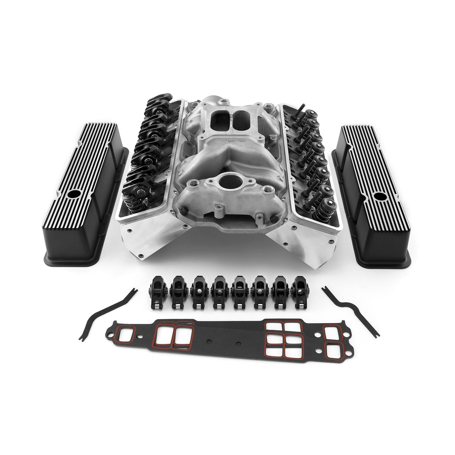 Speedmaster 1-435-003 Fits Chevy SBC 350 Angle Cylinder Head Top End Engine Combo Kit [Hydraulic Roller Tappet]