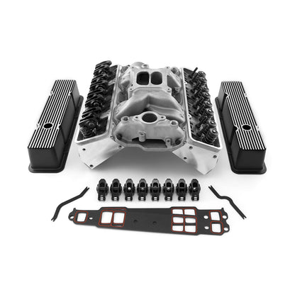 Speedmaster 1-435-006 Fits Chevy SBC 350 Straight Cylinder Head Top End Engine Combo Kit [Hydraulic Roller Tappet]