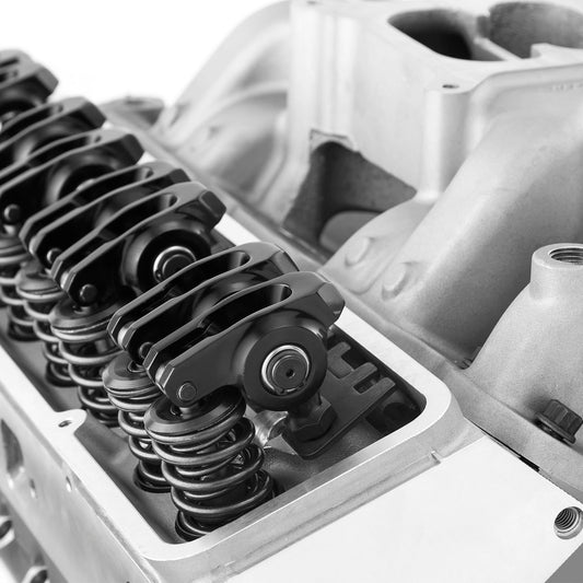 Speedmaster 1-435-003 Fits Chevy SBC 350 Angle Cylinder Head Top End Engine Combo Kit [Hydraulic Roller Tappet]