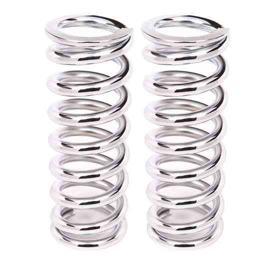 Aldan American Coil-Over-Spring 600 lbs./in. Rate 10 in. Length 2.5 in. I.D. Chrome Pair 10-600CH2