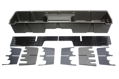 DU-HA 10001 Chevrolet/GMC Underseat Storage Console Organizer And Gun Case - Dark Gray