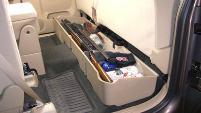 DU-HA 10045 Chevrolet/GMC Underseat Storage Console Organizer And Gun Case - Dark Gray