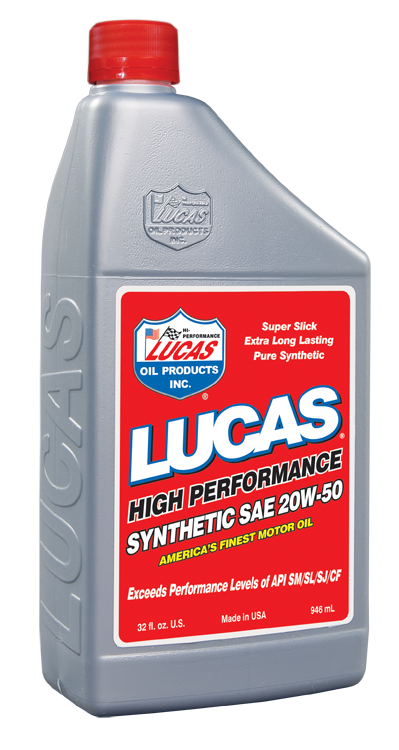 Lucas Oil Products Synthetic SAE 20W-50 Racing Oil 10054