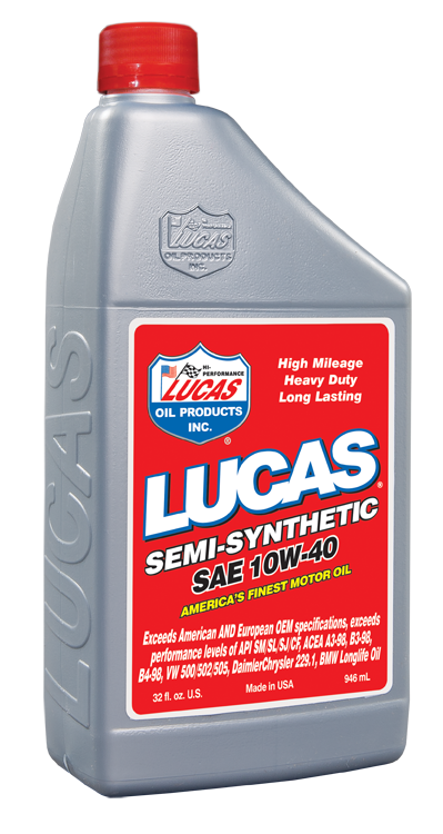 Lucas Oil Products Semi-Synthetic SAE 10W-40 Motor Oil 10176
