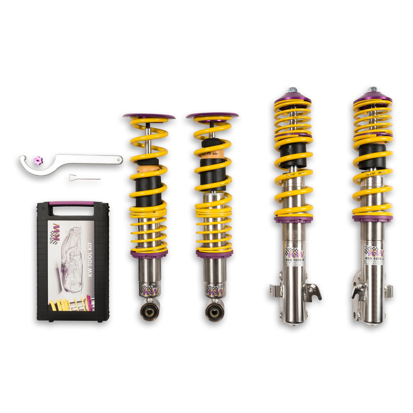 KW Suspensions 10245015 KW V1 Coilover Kit - Subaru Impreza incl. WRX (only)