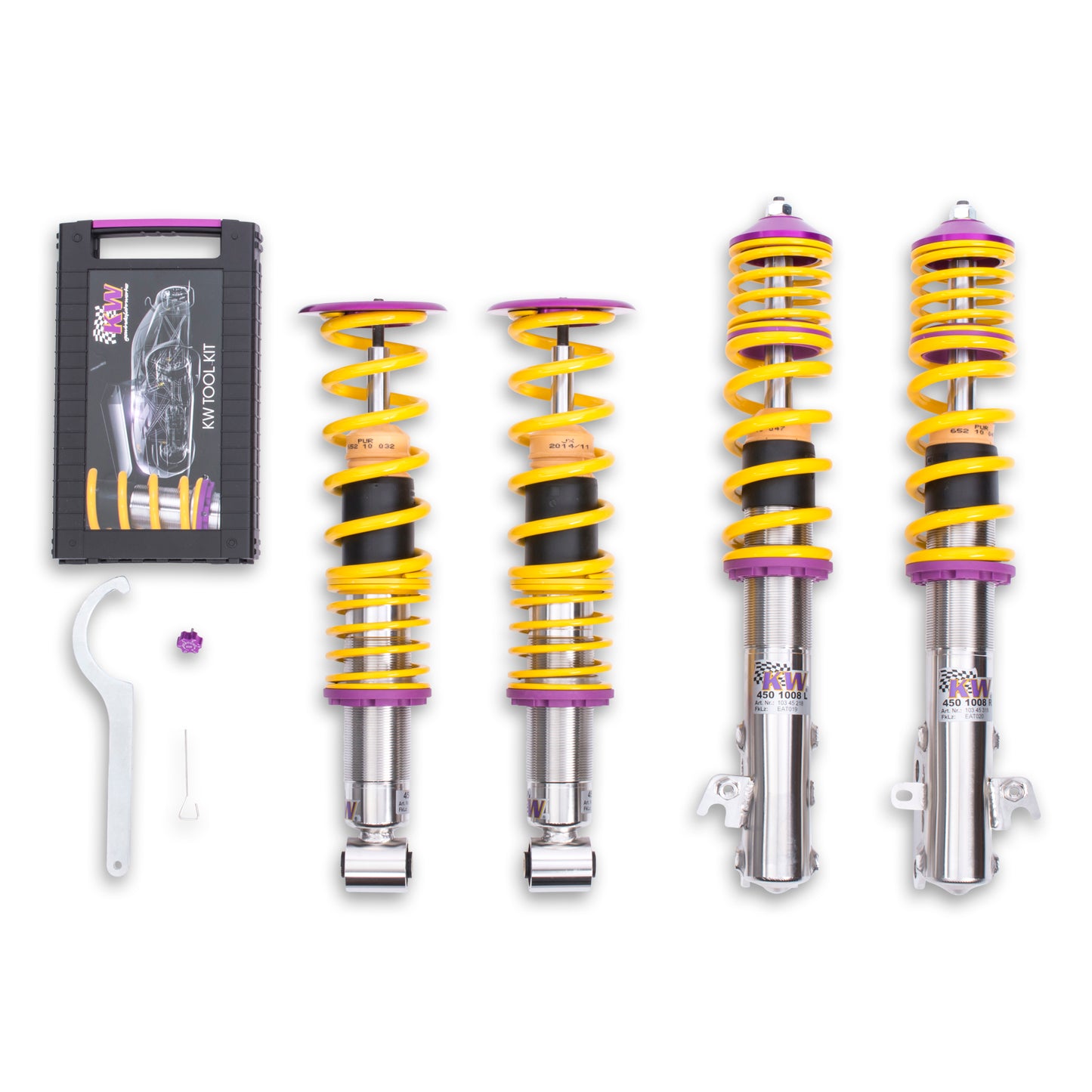 KW Suspensions 10245018 KW V1 Coilover Kit - Subaru Impreza WRX & STI (V1)