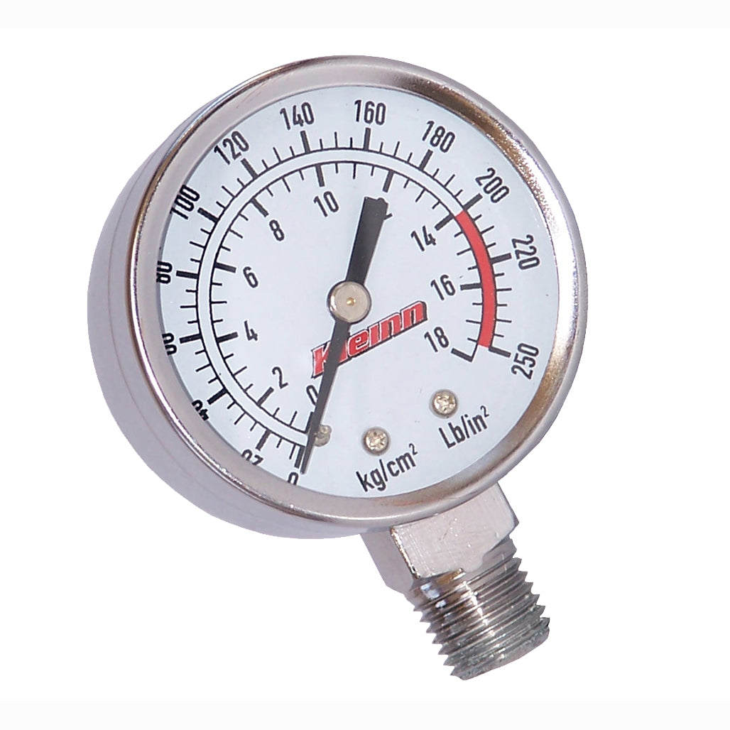 Kleinn Air Horns - 1024 - 250 PSI Tank Mount Gauge