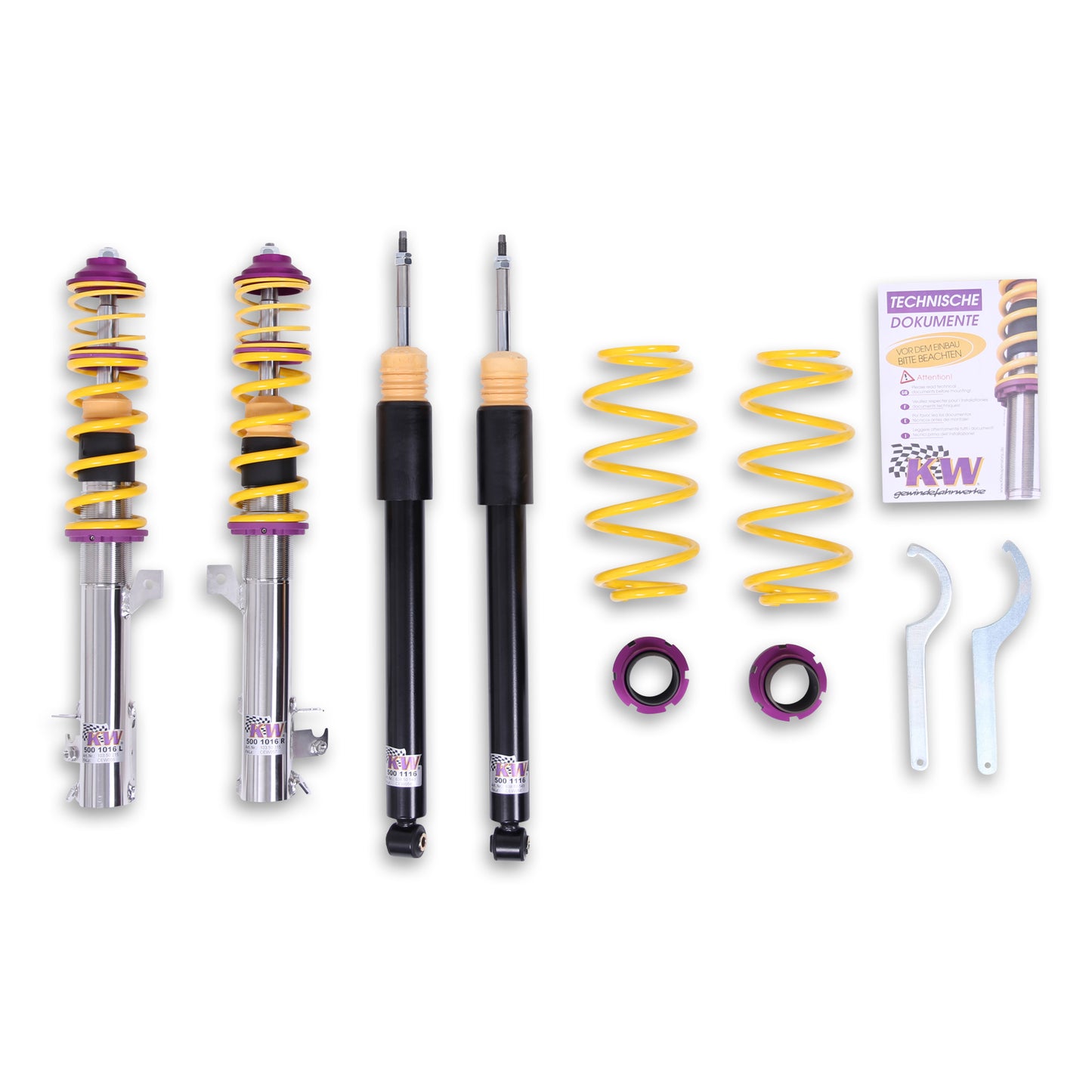 KW Suspensions 10250028 KW V1 Coilover Kit - Honda CR-Z Hybrid 1.5L Manual & Automatic transmission