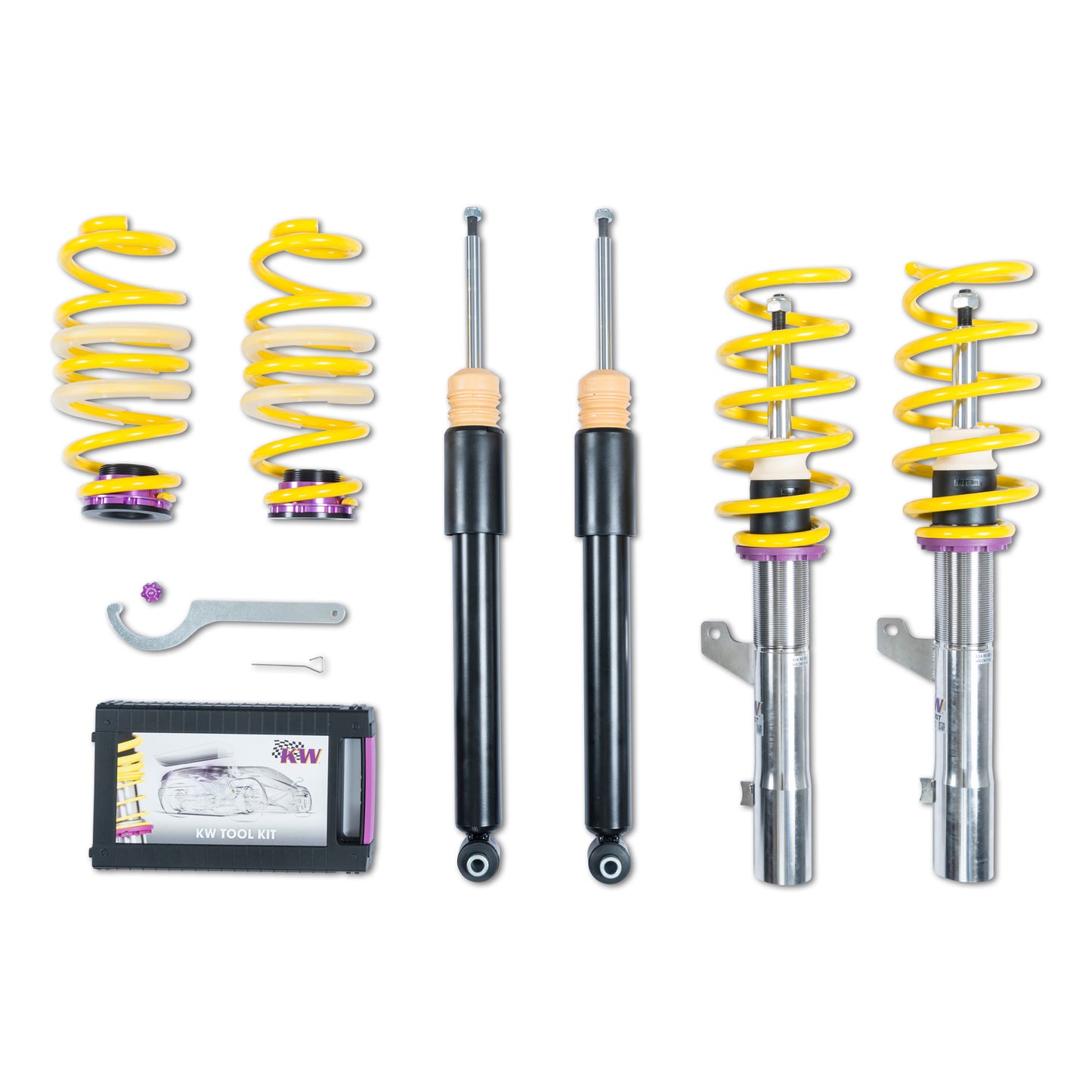 KW Suspensions 102800CB KW V1 Coilover Kit - VW Golf VII R without DCC