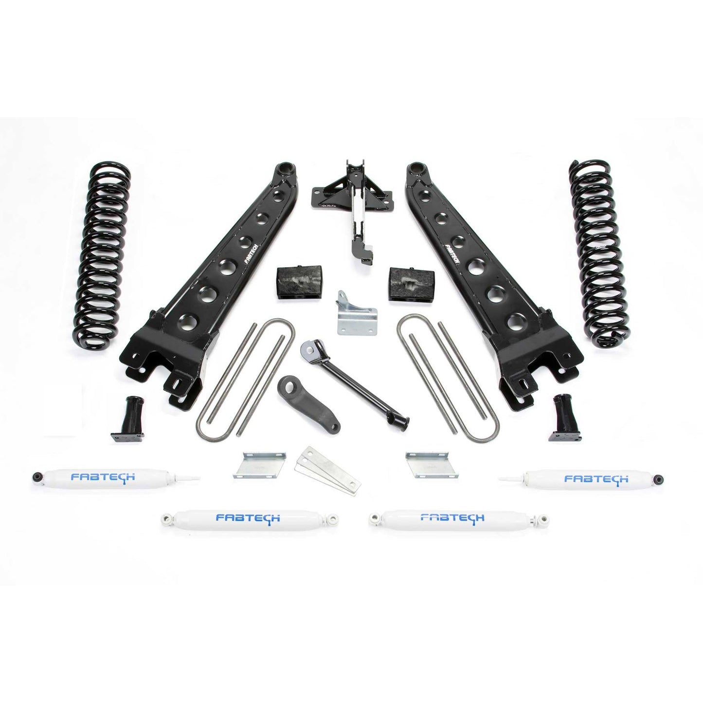 Fabtech 6" RAD ARM SYS W/COILS & PERF SHKS 2011-13 FORD F450/550 4WD 10 LUG K2156