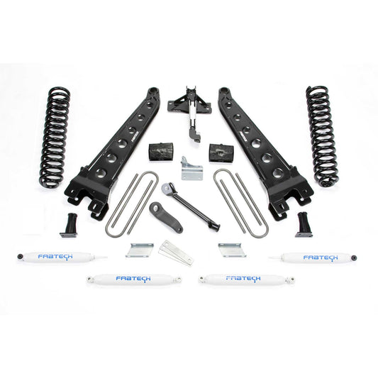 Fabtech 6" RAD ARM SYS W/COILS & PERF SHKS 2011-13 FORD F450/550 4WD 10 LUG K2156