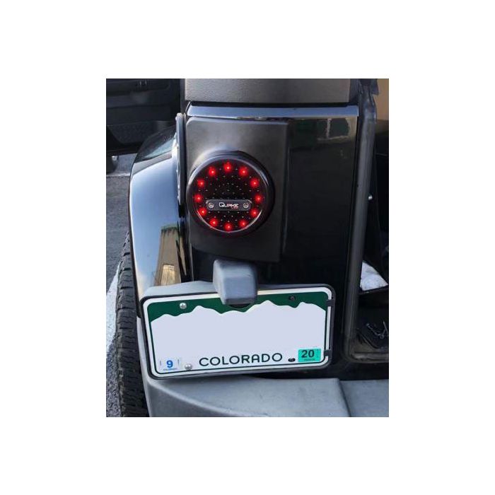 Quake LED - QTE1030 - Jeep Wrangler JK Round LED Tail Lights